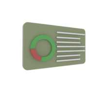 minimal 3d Illustration progress, Pie chart, Planning and visualization of statistics. png