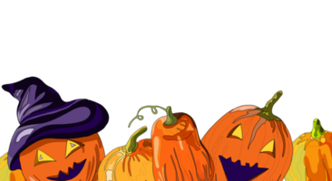 Kürbislaterne für Halloween-Hintergrund png