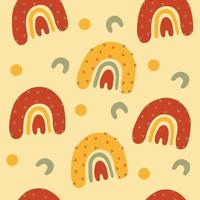 Seamless pattern with prickly rainbow hand drawn textures. Perfect for fabric,textile. vector