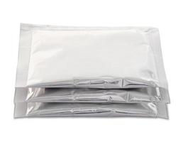 plastic package bag isolated on white with clipping path photo