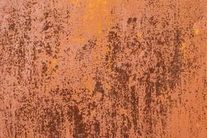 Red Rusty textured metal background. Copy space for designers. photo