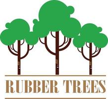 rubber trees icon vector illustration for designer.