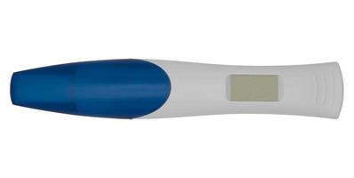 pregnancy test on white background photo