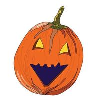 halloween pumpkin lantern vector