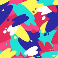 Seamless pattern of multi-colored bright spots of paint vector