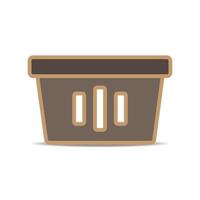 Basket icon. Clothing basket icon vector illustration.