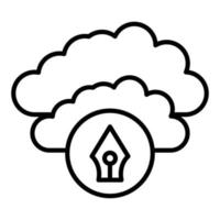 Cloud Icon Style vector