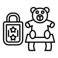 Toy Merchandising Icon Style vector