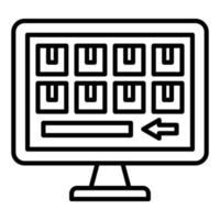 Initial Purchase Quantity Icon Style vector