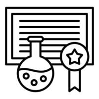 Lab Certified Icon Style vector