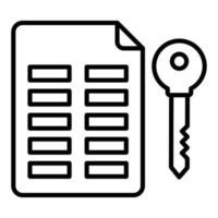 Asymmetric Keys Icon Style vector