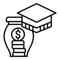 Education Savings Icon Style vector