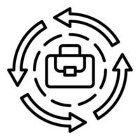 Career Change Icon Style vector