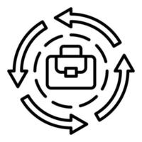 Career Change Icon Style vector