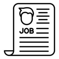 Job Ad Icon Style vector