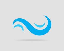 Waves vector design. Water wave icon. Wavy lines isolated.