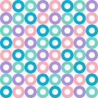 Seamless circle with pastel color background. Geometric pattern vector for wallpaper and fabric.