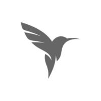 plantilla de vector de diseño de logotipo de colibrí, logotipo de pájaro para negocios modernos, diseño simple minimalista y limpio