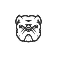 Pitbull dog head mascot logo designs character for sport and pet logo vector