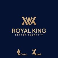 Letter  R  K    Royal King Symbol Logo Vector