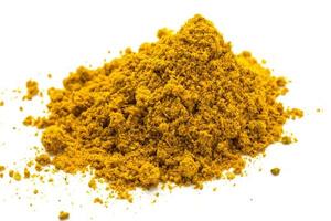 Curry on white background photo
