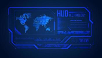 Modern HUD Technology Background vector