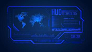 Modern HUD Technology Background vector