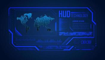 Modern HUD Technology Background vector