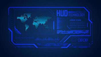 Modern HUD Technology Background vector