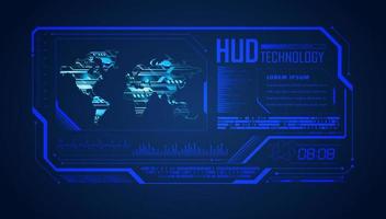 Modern HUD Technology Background vector