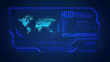 Modern HUD Technology Background vector