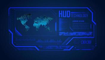 Modern HUD Technology Background vector