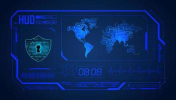 Modern HUD Technology Background vector