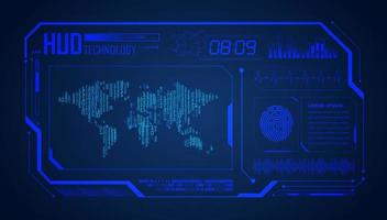 fondo moderno de tecnología hud vector