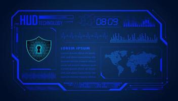 Modern HUD Technology Background vector