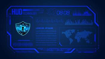 Modern HUD Technology Background vector