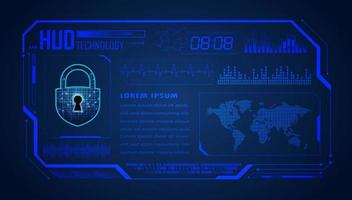 Modern HUD Technology Background vector