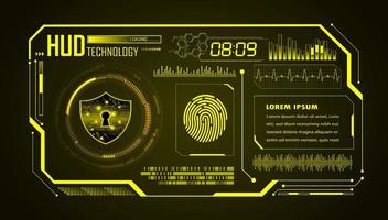 Modern HUD Technology Background vector