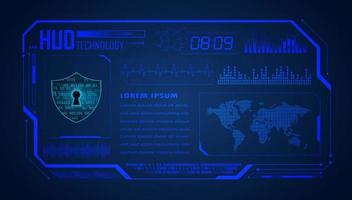 Modern HUD Technology Background vector