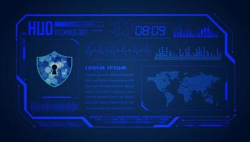 Modern HUD Technology Background vector