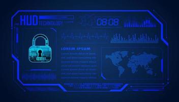 Modern HUD Technology Background vector