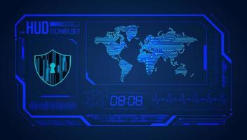 Modern HUD Technology Background vector