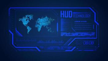 Modern HUD Technology Background vector