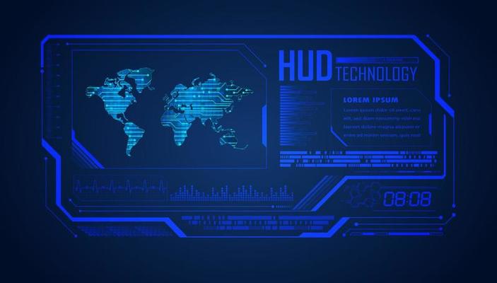 Modern HUD Technology Background