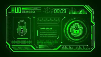 Modern HUD Technology Background vector