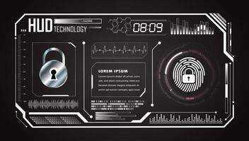 Modern HUD Technology Background vector