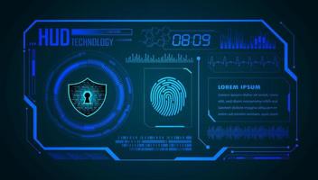 Modern HUD Technology Background vector