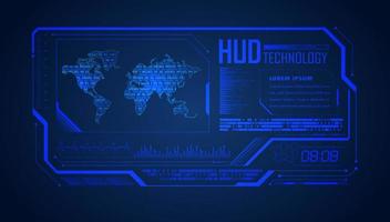 Modern HUD Technology Background vector