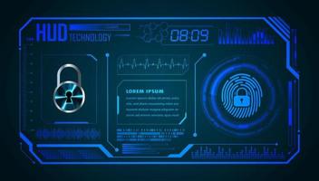 Modern HUD Technology Background vector