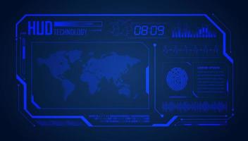 Modern HUD Technology Background vector